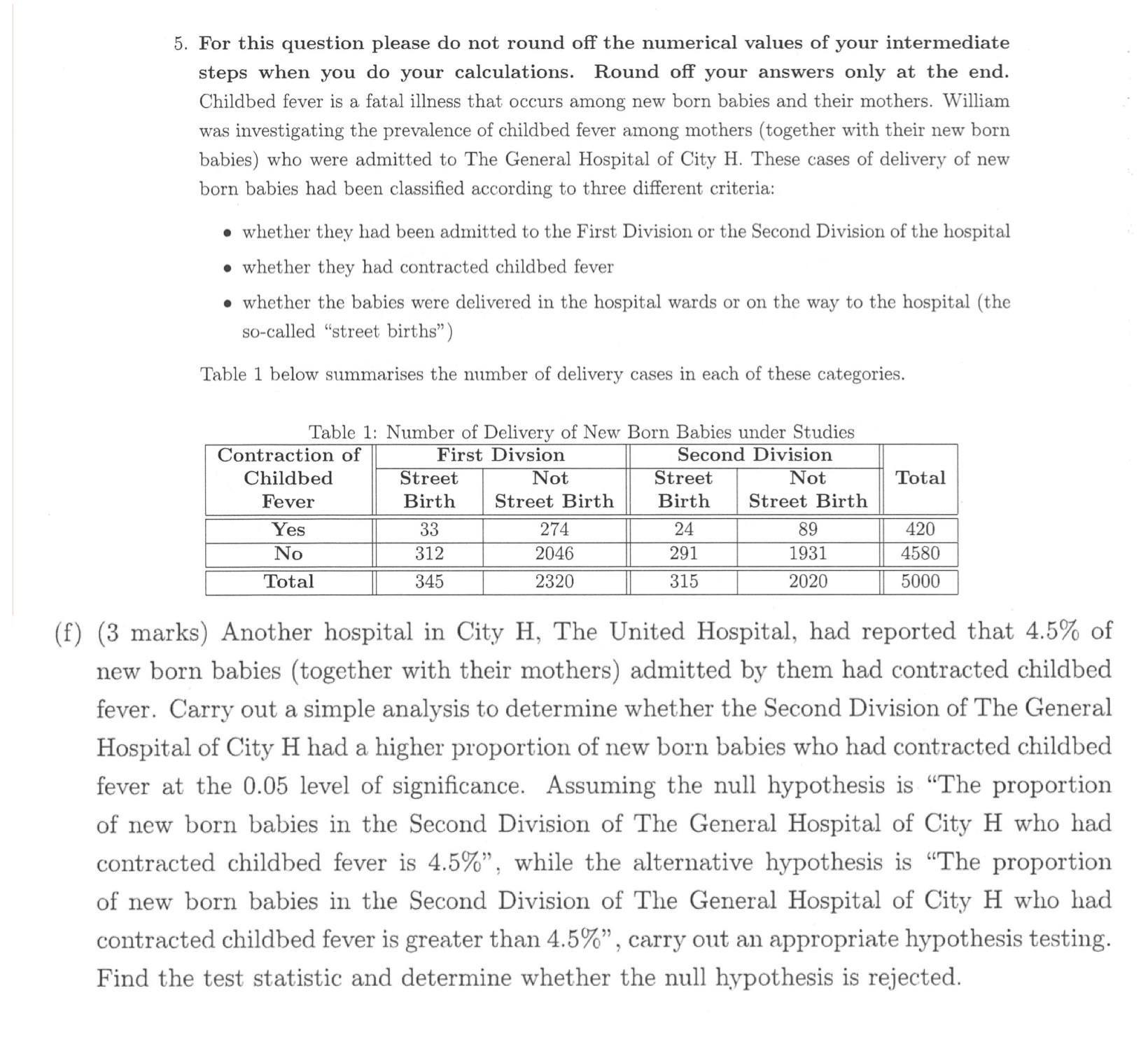  5. For this question please do not round off the numerical