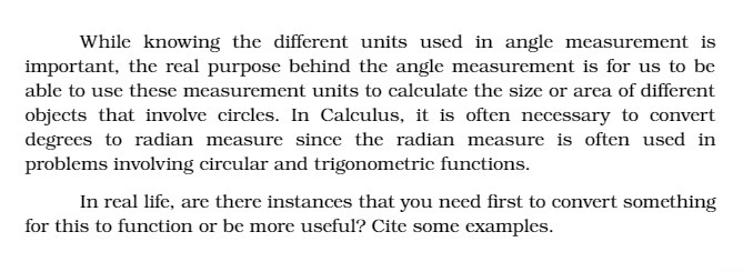 While knowing the different units used in angle measurement is important,