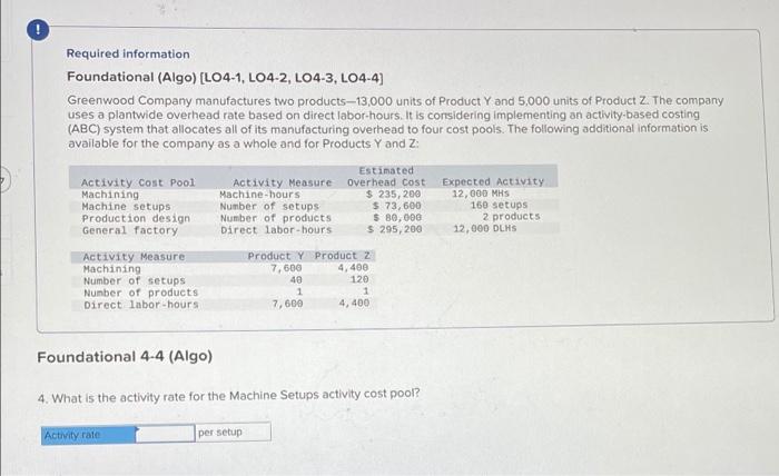 is considering implementing an activity-based costing (ABC) system that allocates all of