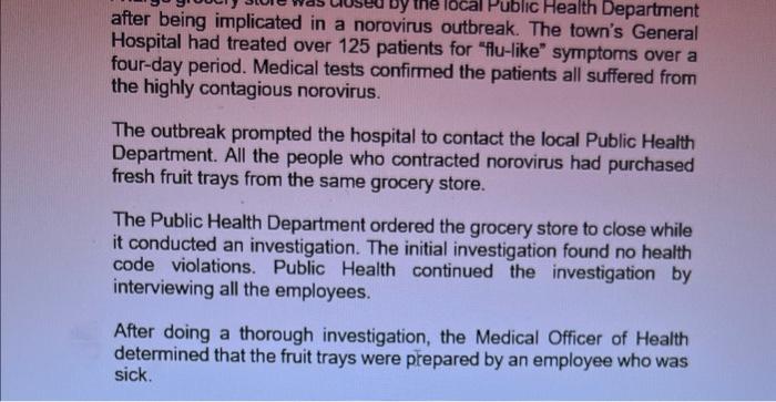 at least ONE case study 3. Answer the question stated below with