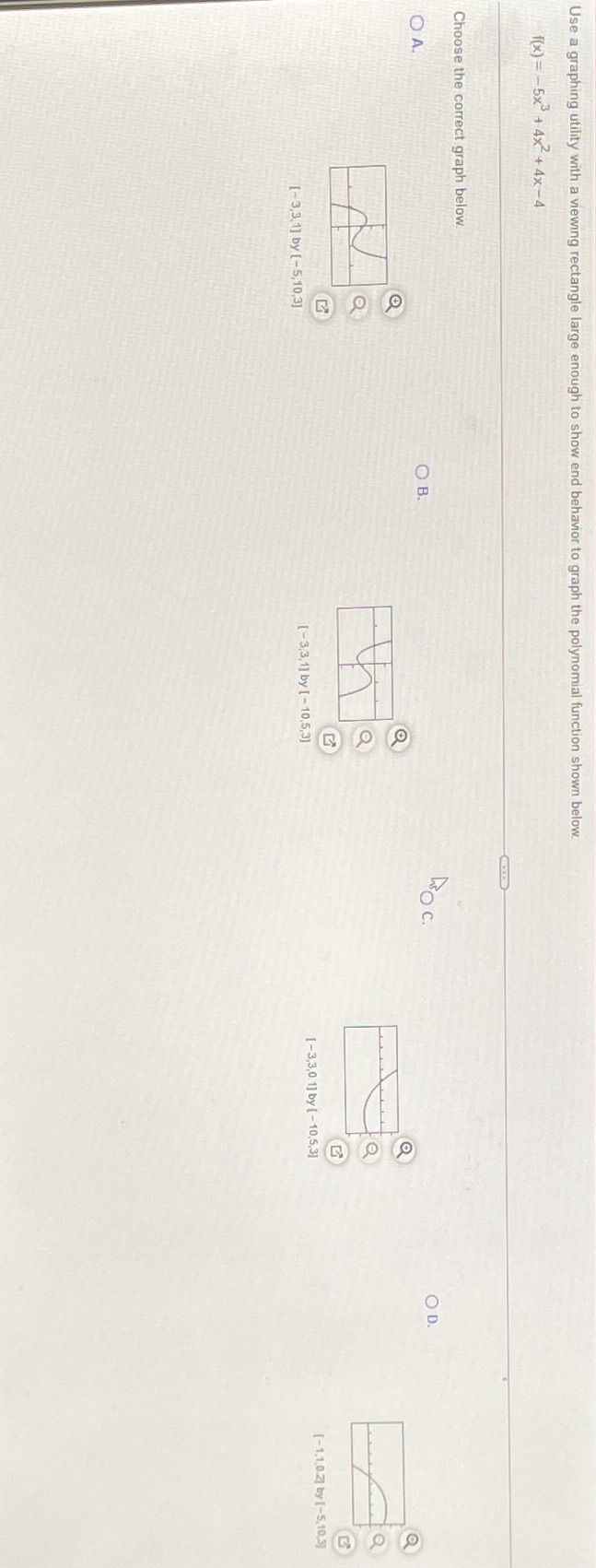  Use a graphing utility with a viewing rectangle large enough to