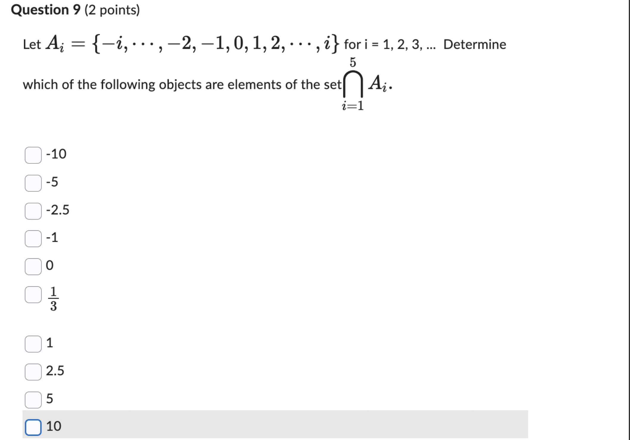 in your answer. 6/ Question 2 (2 points) Suppose that the universal