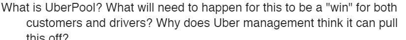 What is UberPool? What will need to happen for this to