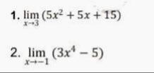 Use limit theorems and/or limit techniques to determine the limits of the