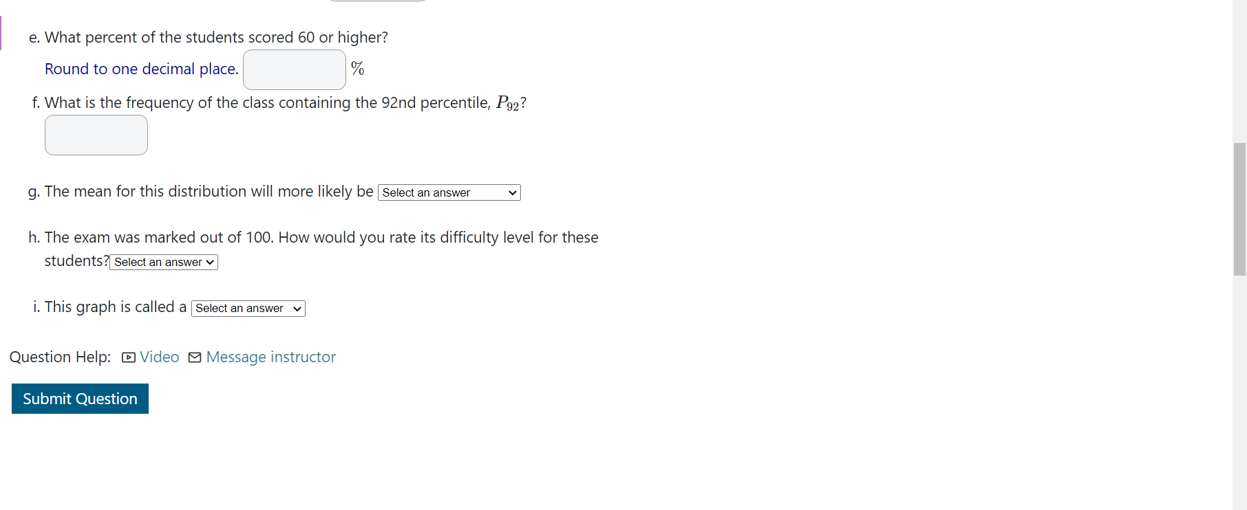 between - 7 and 177.d. The interquartile range for Class A is