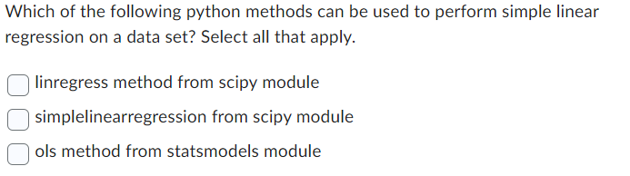  Which of the following python methods can be used to perform