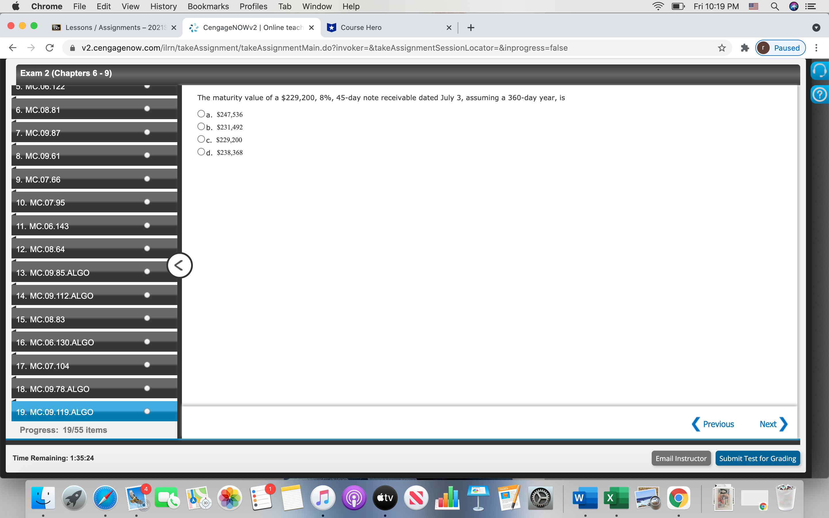 Help OFri 10:19 PM Q DE ... Bb Lessons / Assignments -