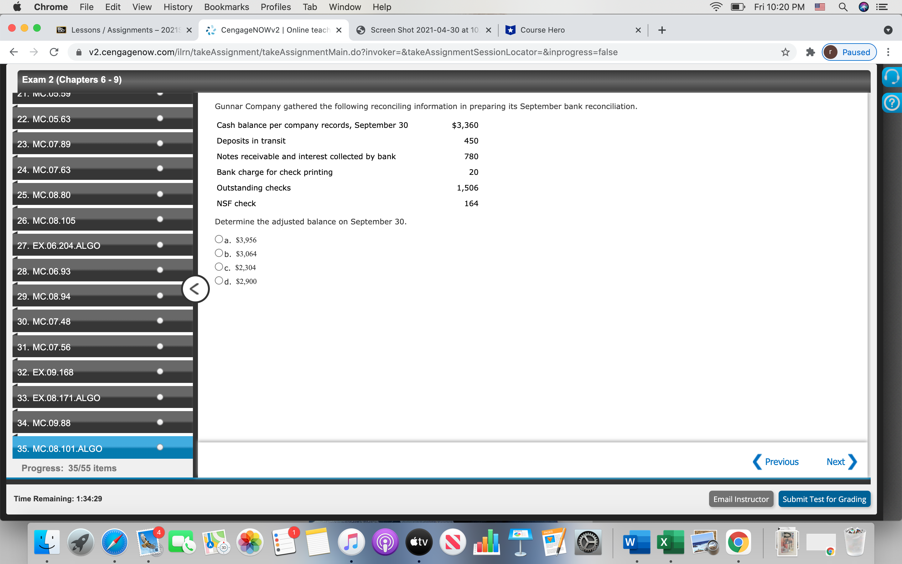 totals $4,747. If Allowance for Doubtful Accounts has a $1,295 credit ?
