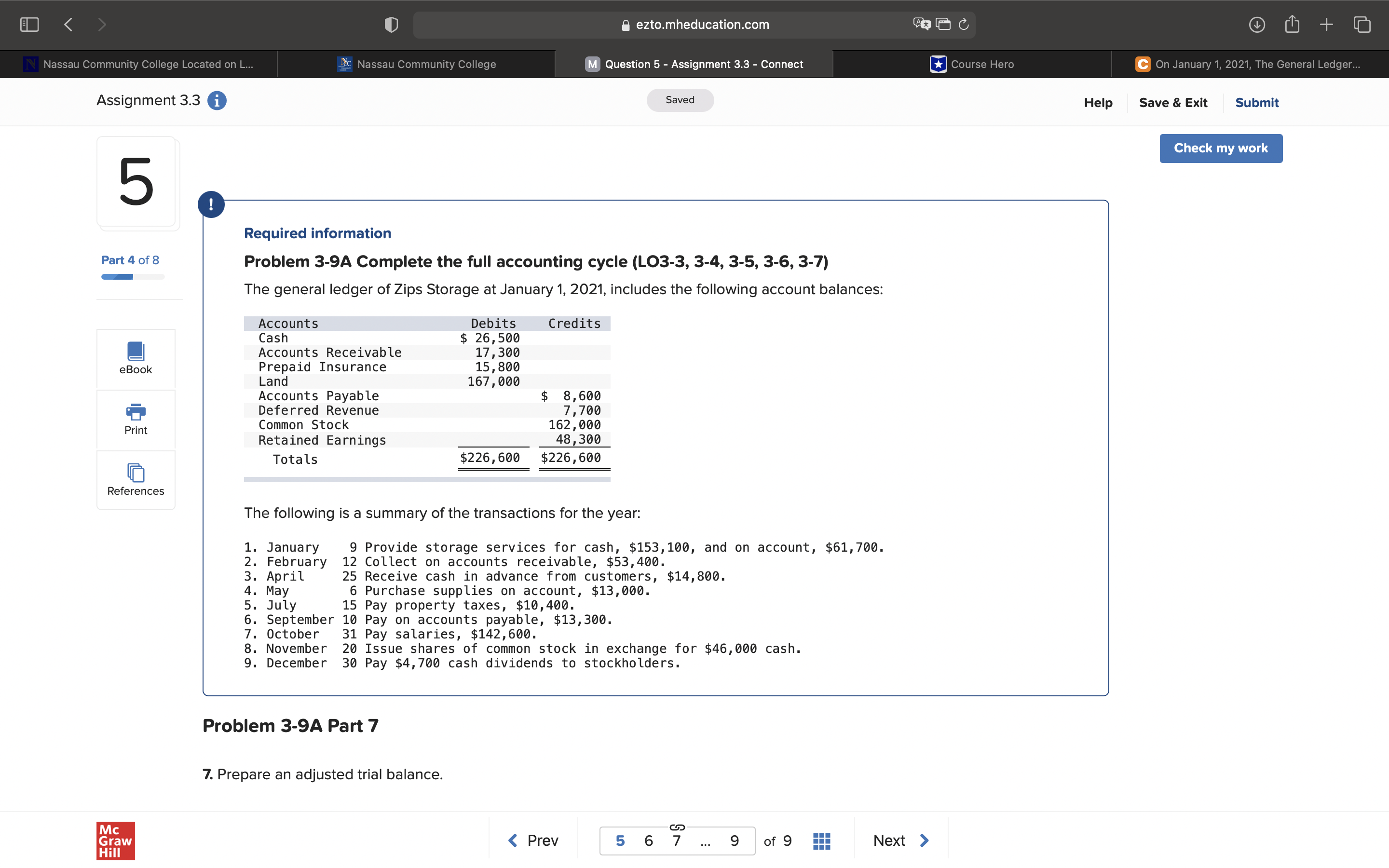 Assignment 3.3 o 50 Pan40f8 References H eztomheducationcom M Question 5