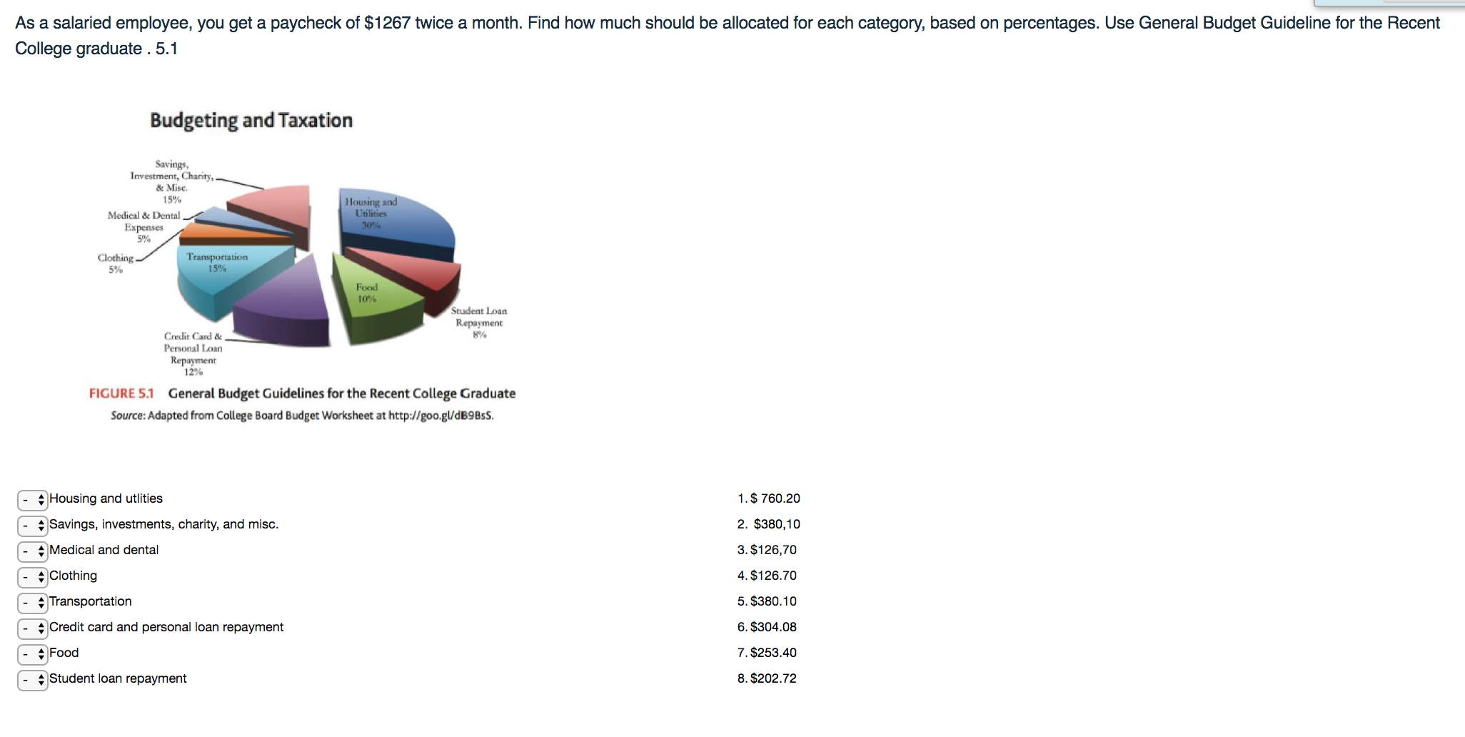 I think my professor may have put the wrong values as I