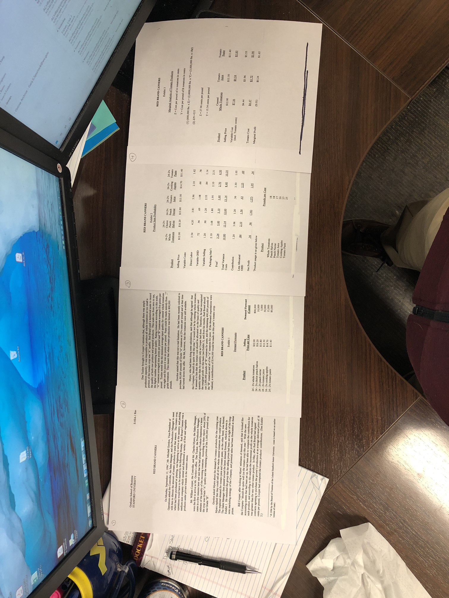 1.) I need to know the decision variables. How much whole tomato