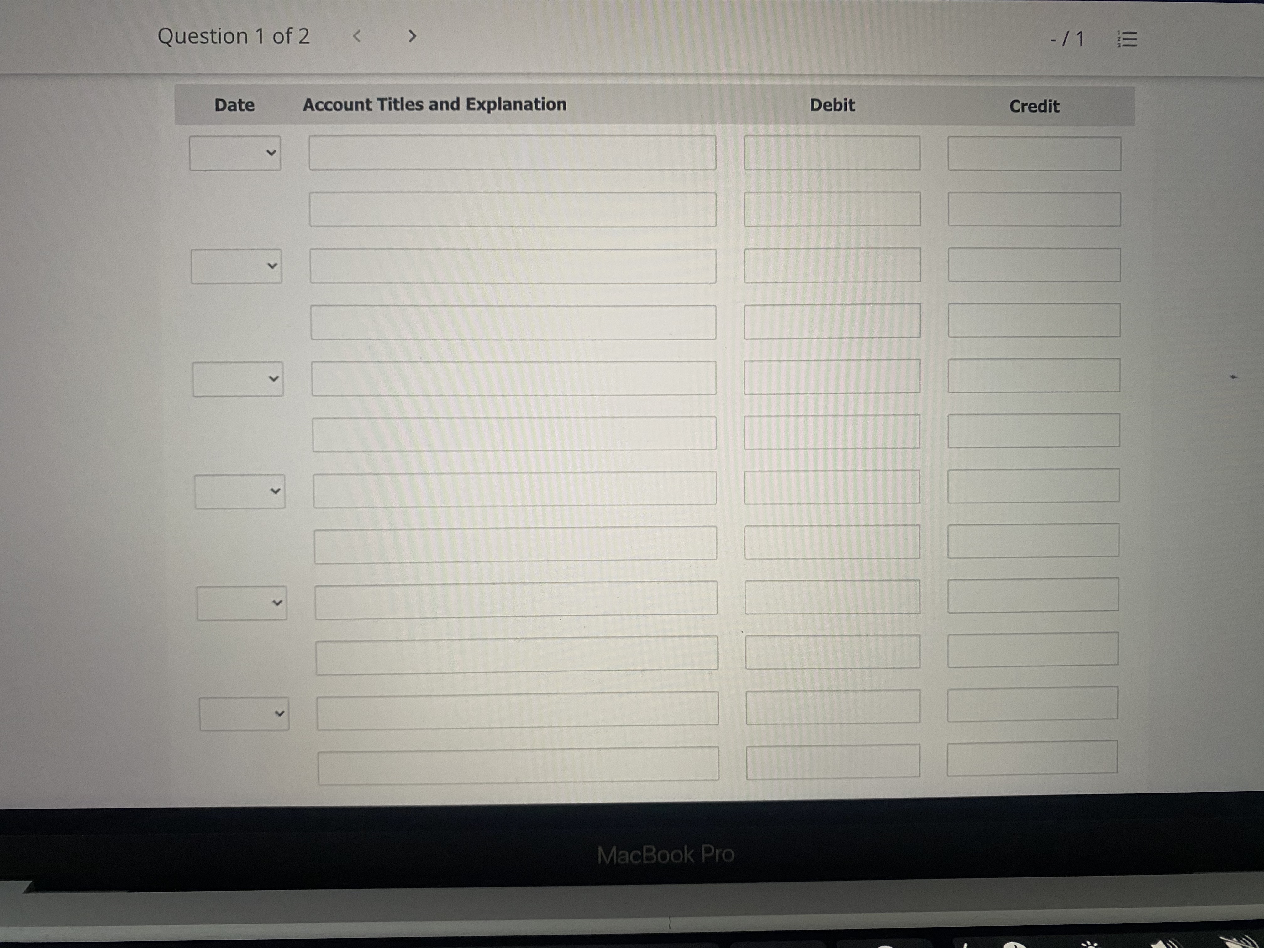 in her first month of business, are as follows. Jan. 2 3