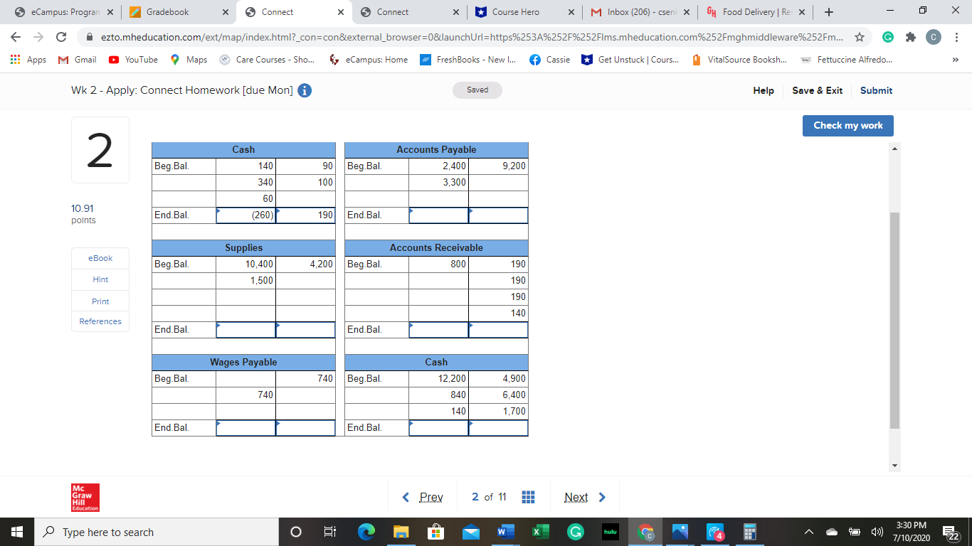 please help with the problems attached below eCampus: Program x Gradebook X
