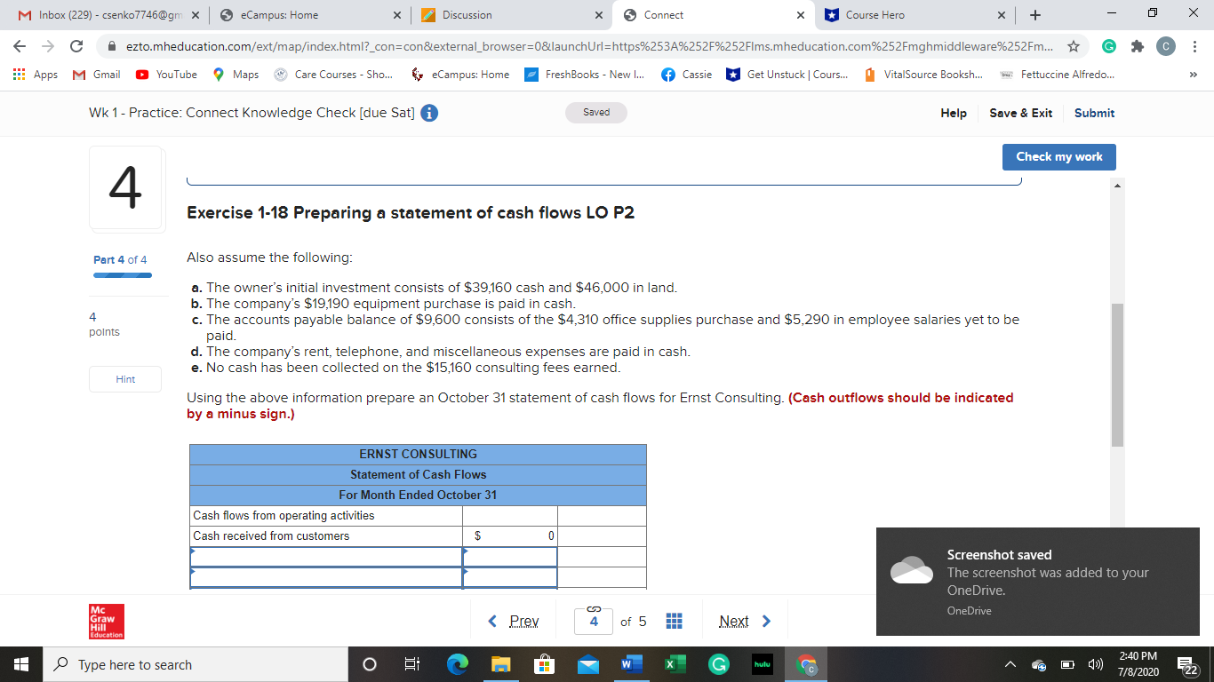 5 Connect X Course Hero X + X A ezto.mheducation.com/ext/map/index.html?_con=con&external_browser=0&launchUrl=https%253A%252F%252FIms.mheducation.com%252Fmghmiddleware%252Fm... * C