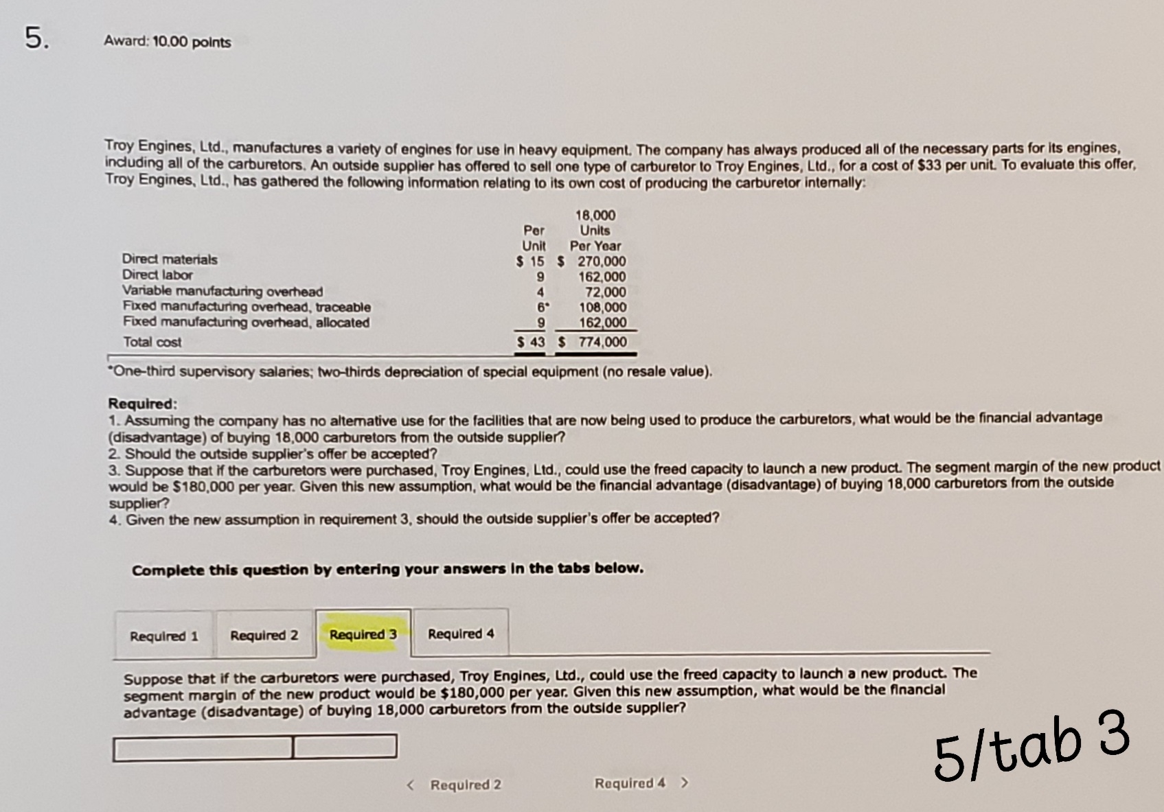 heavy equipment. The company has always produced all of the necessary parts