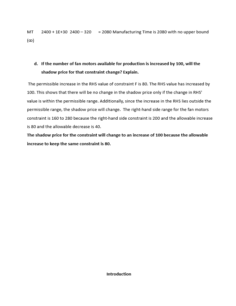 Cells Model Reduced Objective Allowable Allowable Name Final Value Variable Cost Coefficient