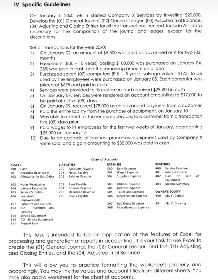 Looking for an answer for requirements: 1. General Journal 2. General Ledger
