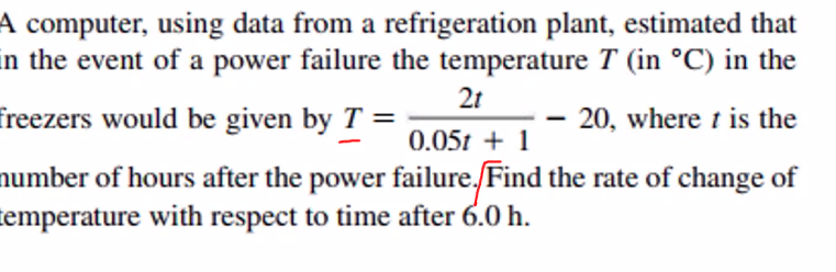  A computer, using data from a refrigeration plant, estimated that in