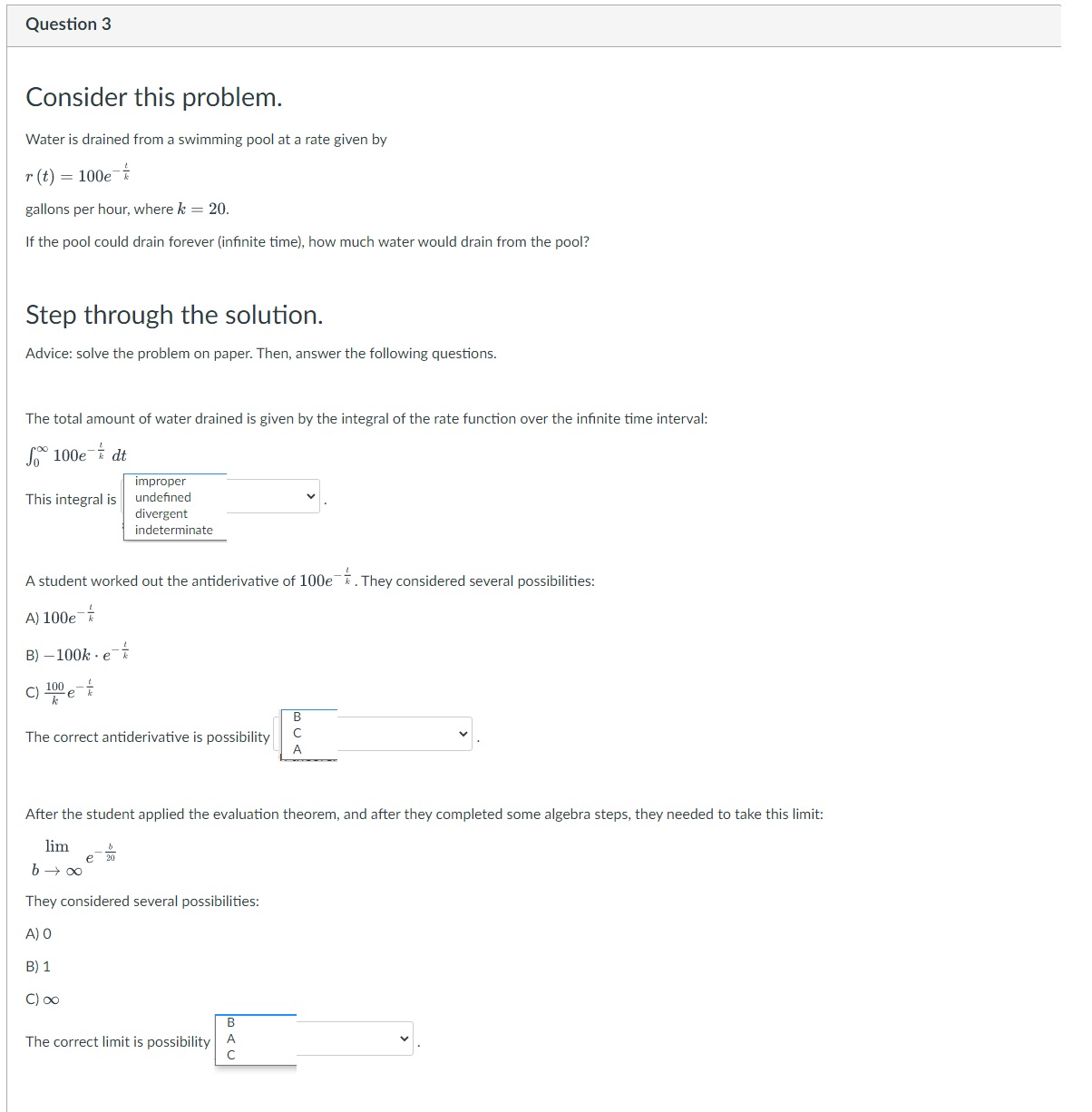 bounded by the graphs of y = (x -2)2 and y =