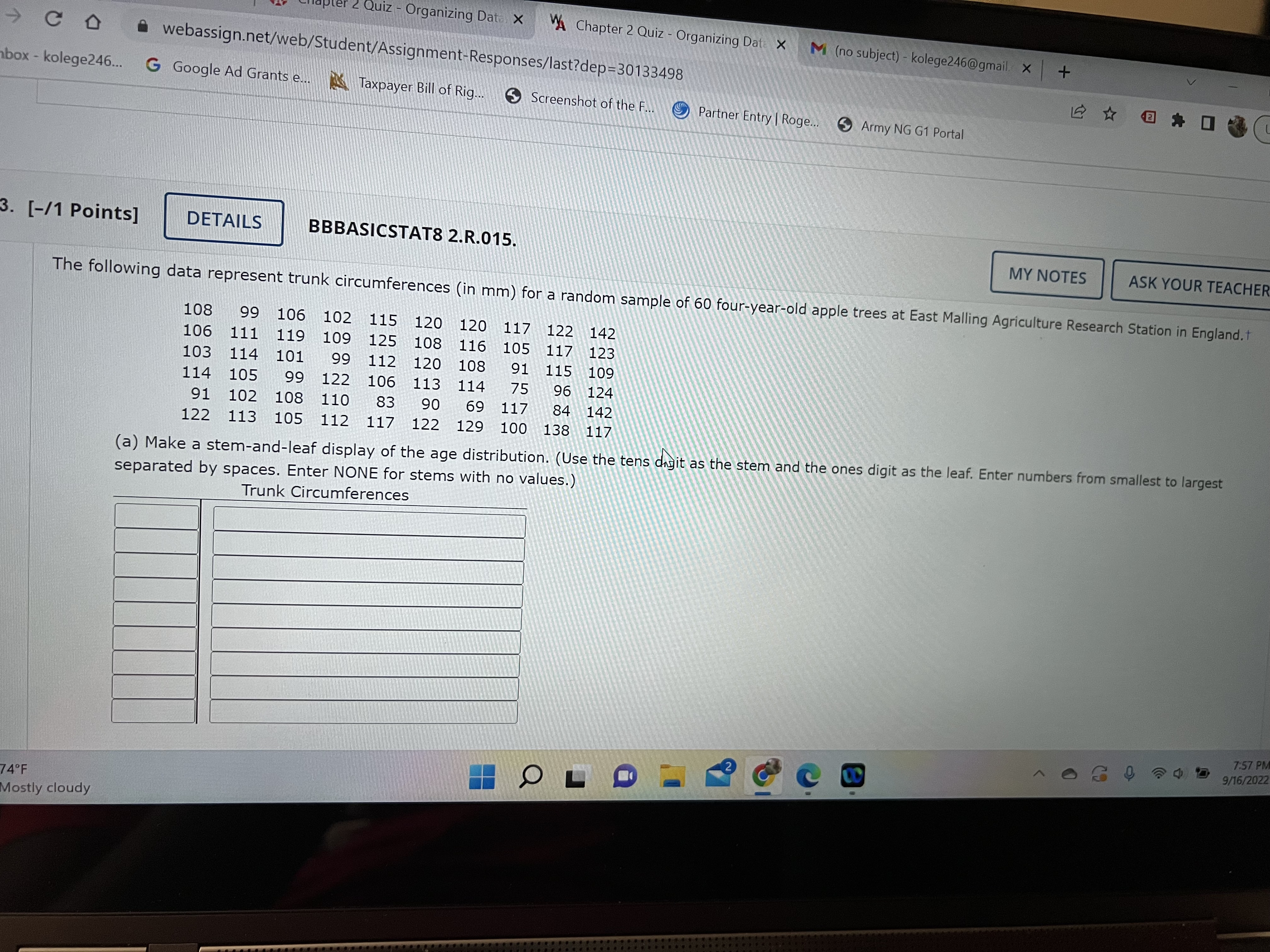 Grants e. Taxpayer Bill of Rig... Screenshot of the F.. Partner Entry