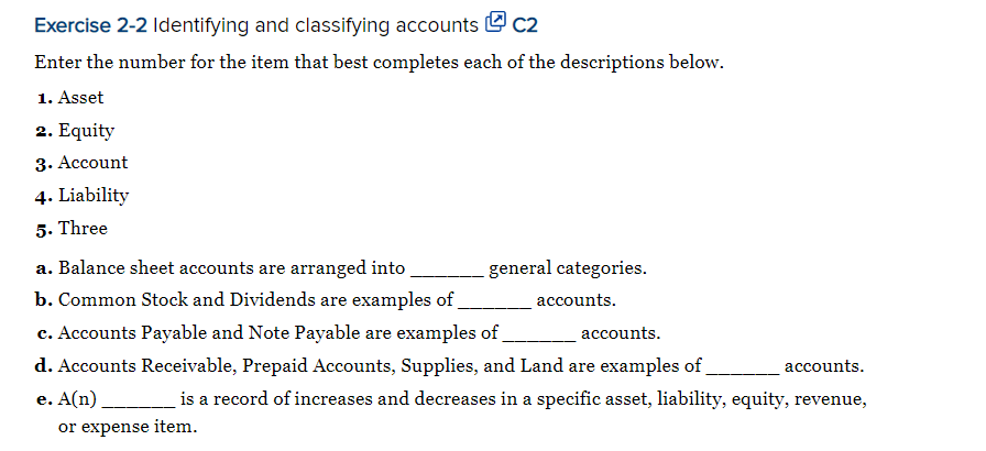 letter A through H for the term or phrase in the blank