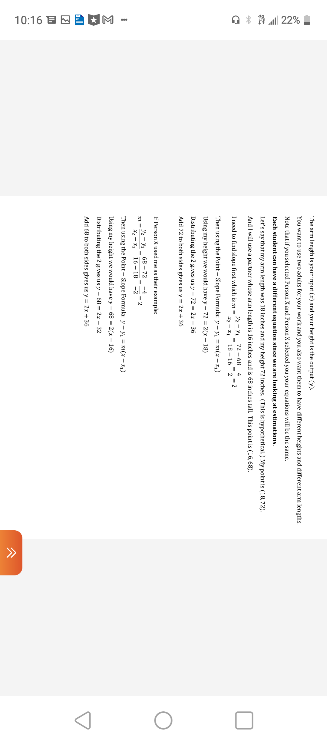 Modeling Linear EquationsThis discussion requires a partner for data-sharing purposes.Step 1:Measure the