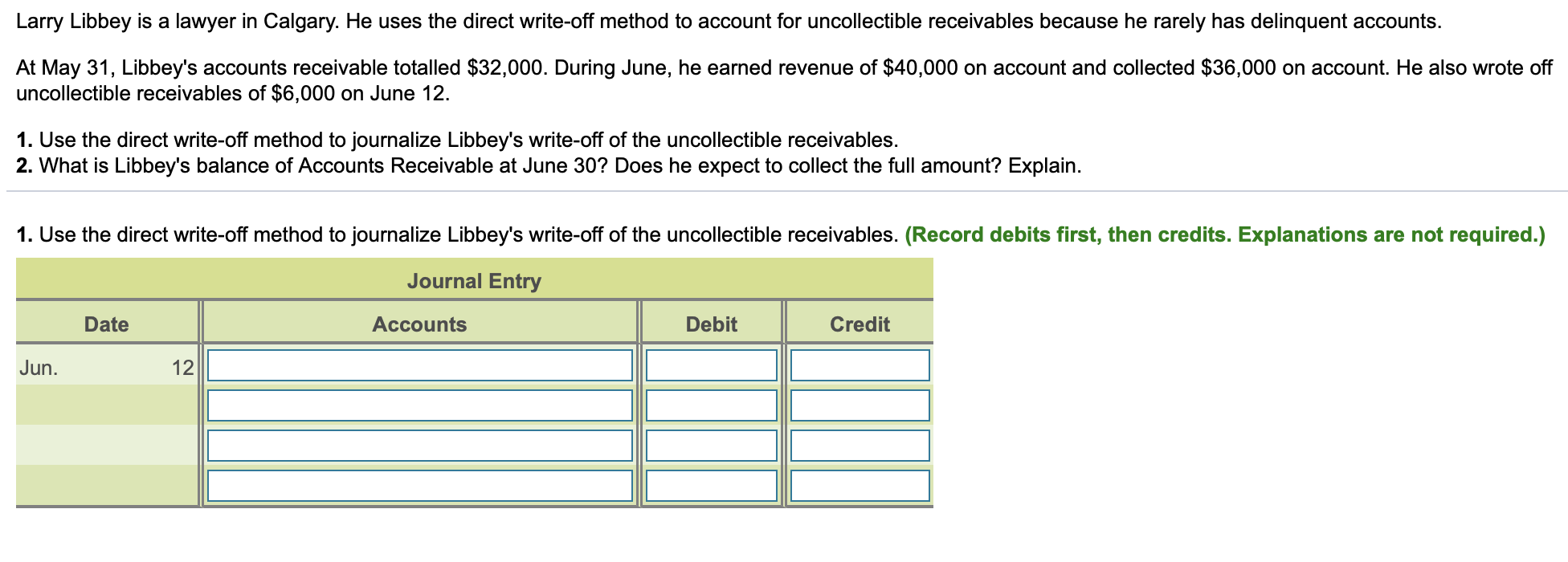 Help for both these questions please? Larry Libbey is a lawyer in