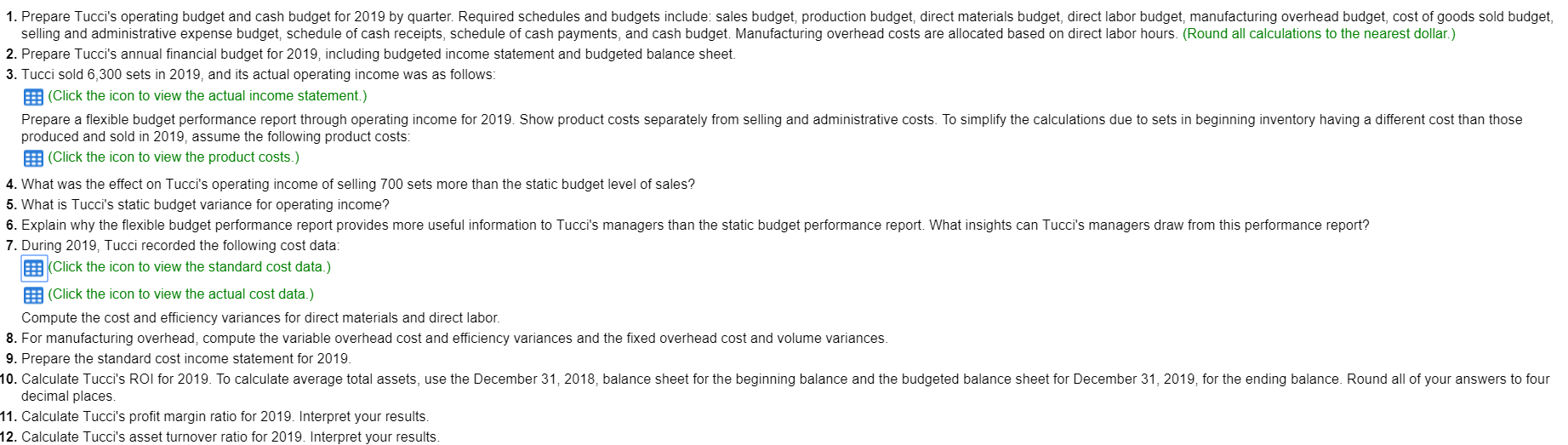 direct labor budget, manufacturing overhead budget, cost of goods sold budget, selling