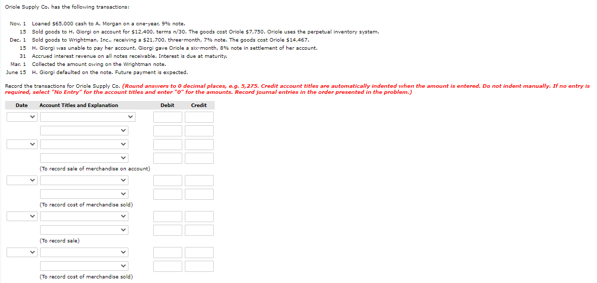 and Explanation Debit Credit Jan.6 Jan. 16 LINK TO TEXT For item