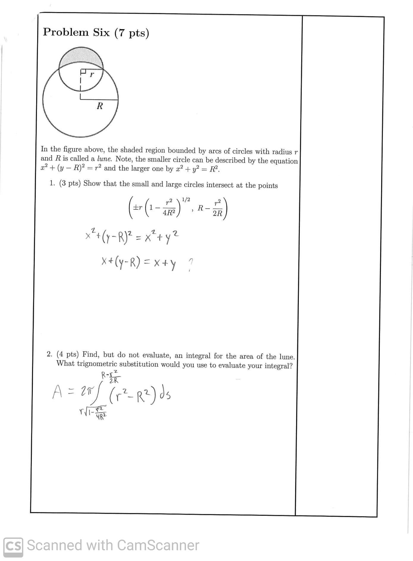 I'm working on corrections for a test and would please like some