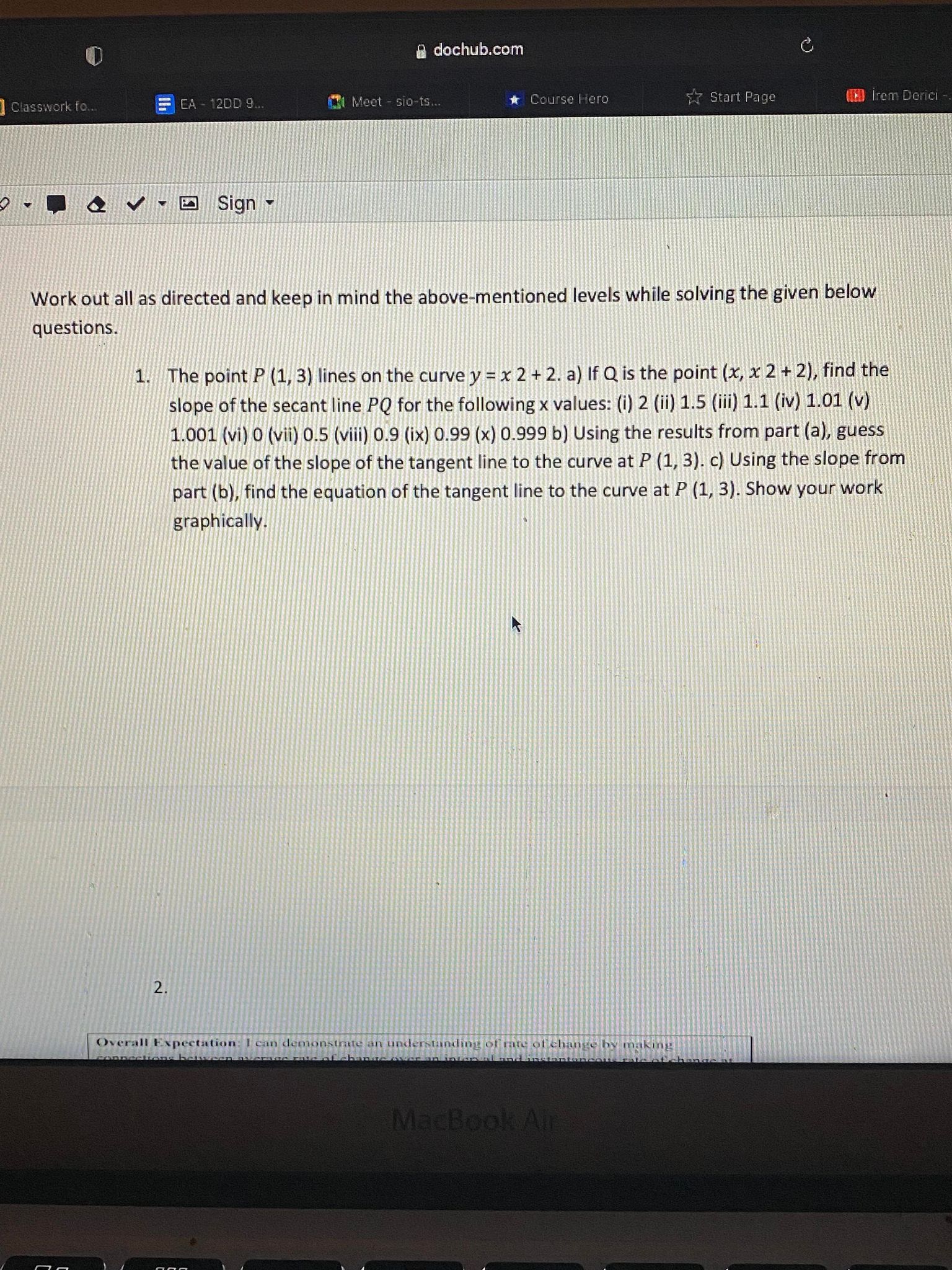 1 dochub.com Classwork fo.. CA - 12DD 9.. Meet - sio-ts... #