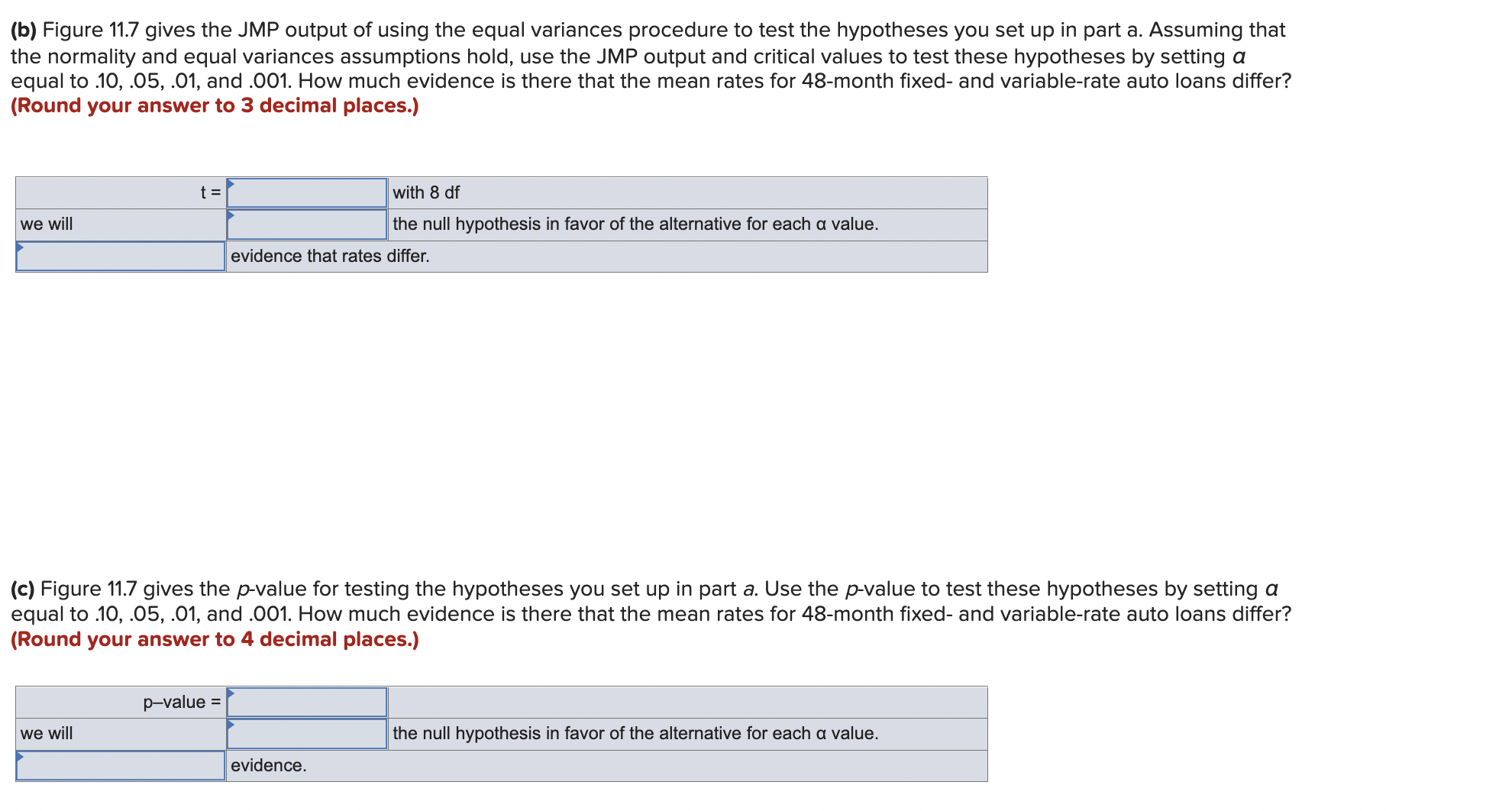 and :52 = 950/1000 = .95. Test H0: p1 pz 2 .12