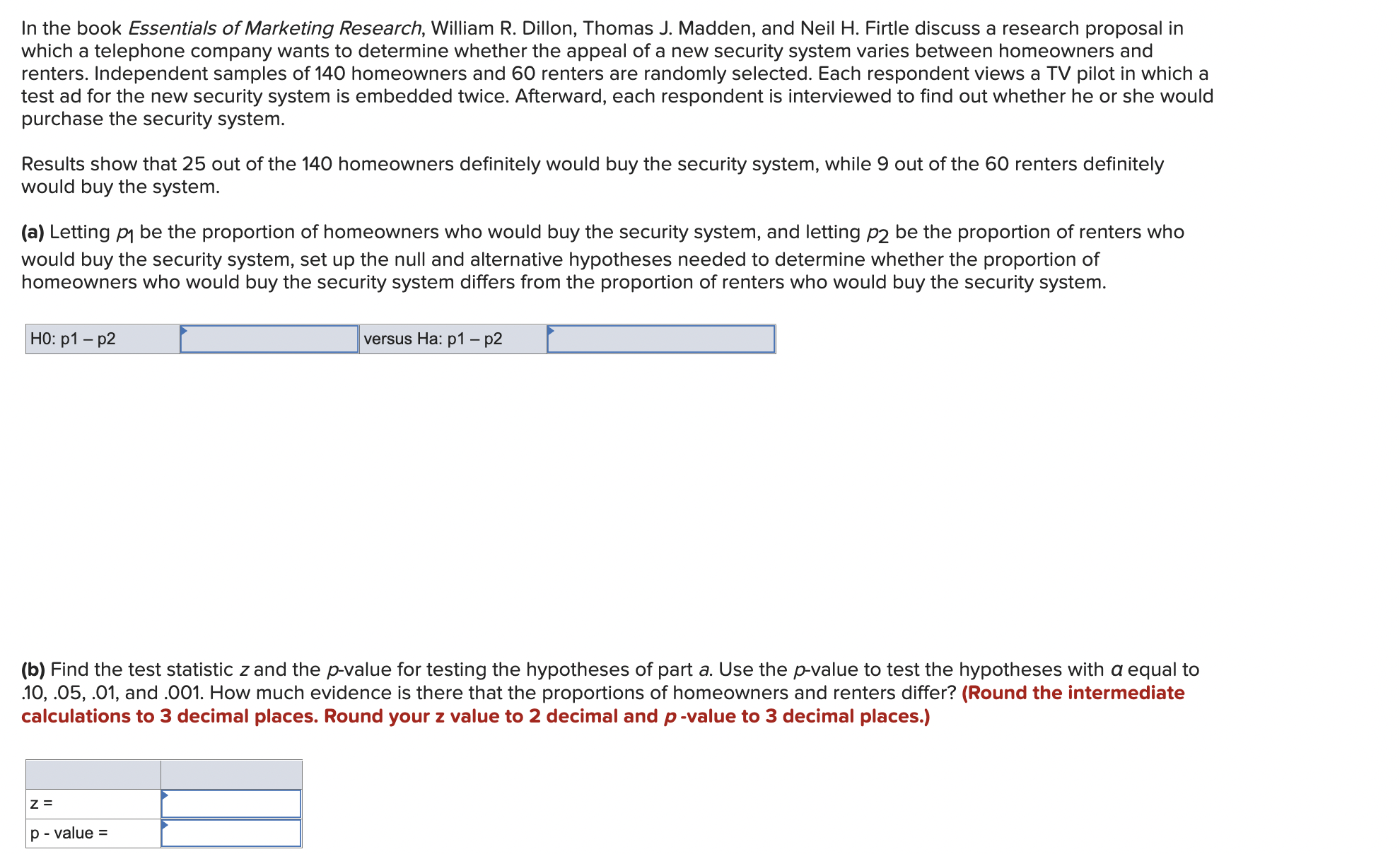 .10, .05, .01, and .001. How much evidence is there that pd