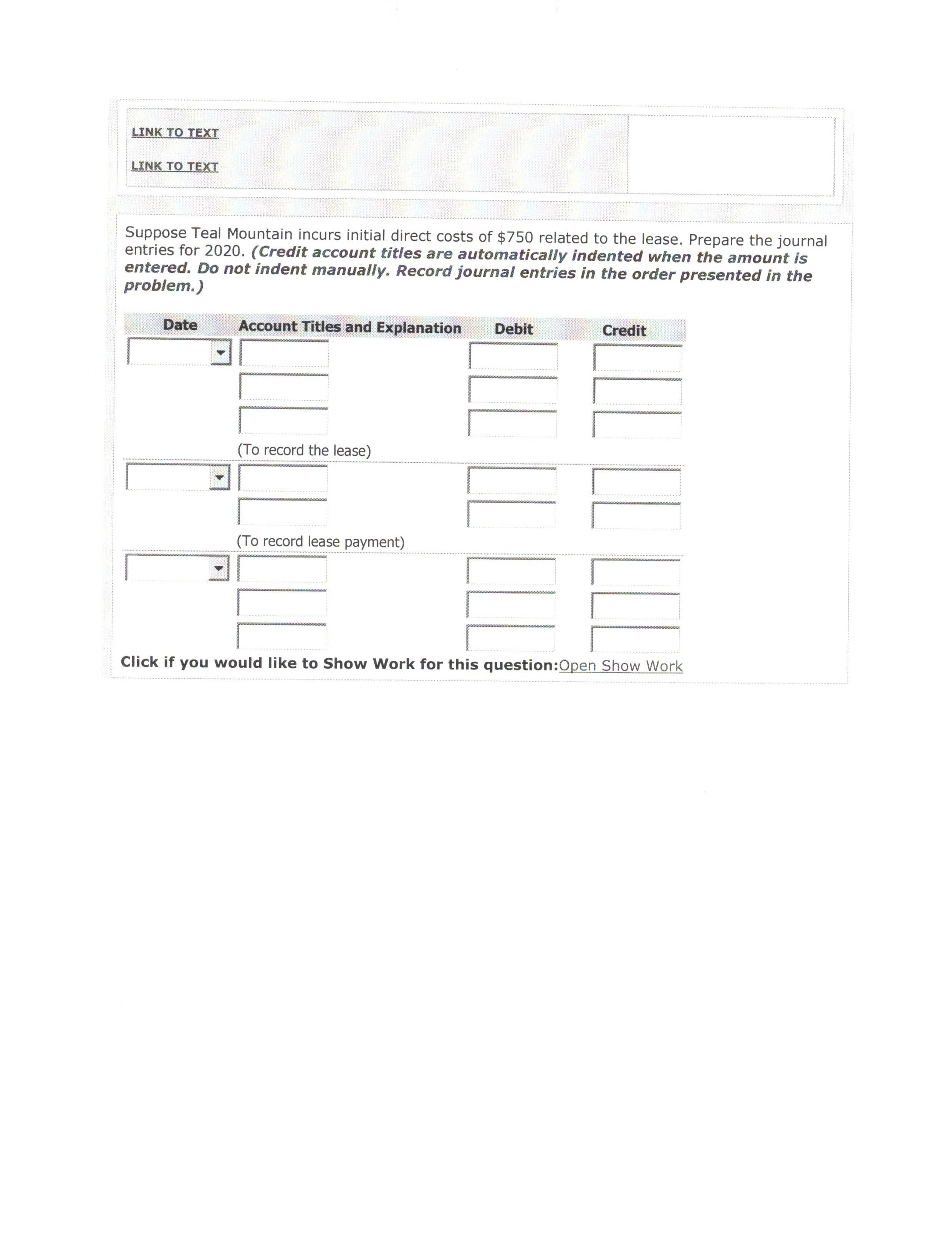 The lease agreement called for annual rental payments of $5,758 at the