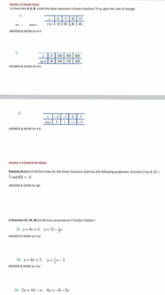  Section 1.3 (total 9 pts) In Exercises 4, 6, 8, could