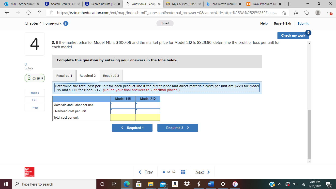 Homework Saved Help Save & Exit Submit 5 Check my work 4