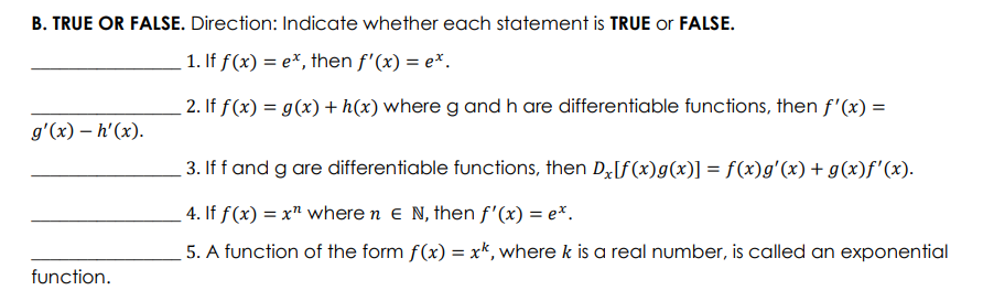 NOTE: WRITE THE ANSWERS CLEARLY ESPECIALLY IF HANDWRITTEN BECAUSE I AM HAVING