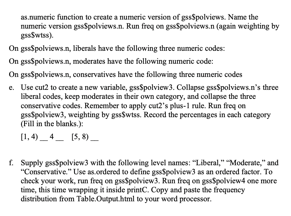 points) Dataset: gss. Variables: science_quiz, wordsum, wtss.) The late Carl Sagan once