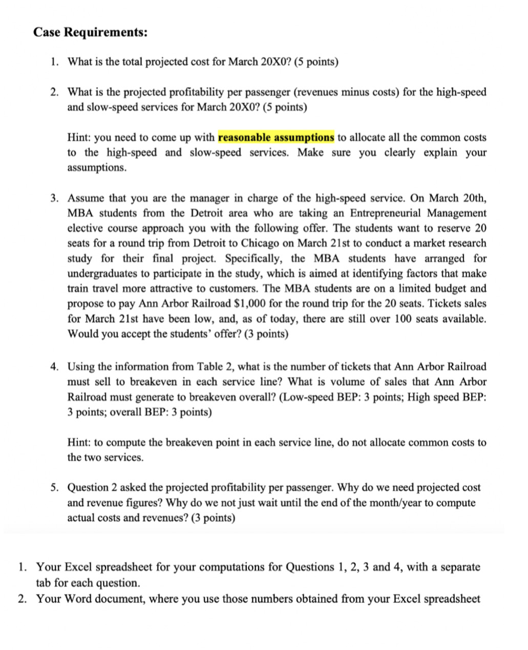 special order. 3. Practice building different cost congurations for different purposes in