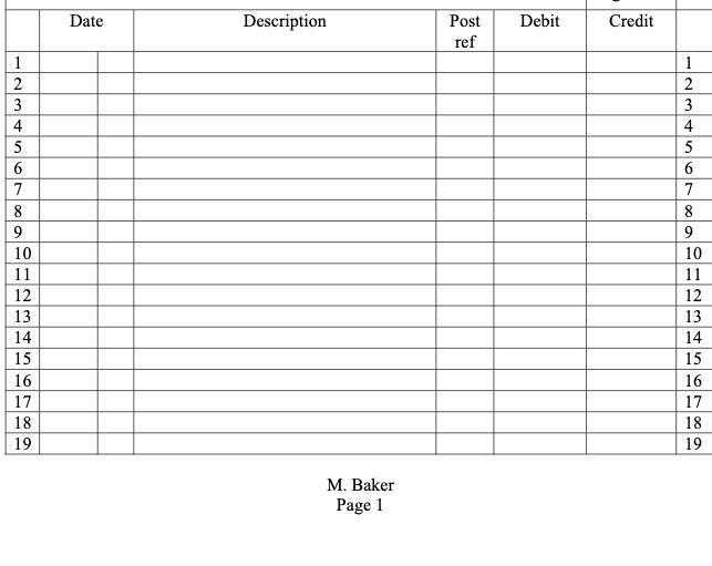 Date 10 11 12 13 14 15 16 17 18 19 Description