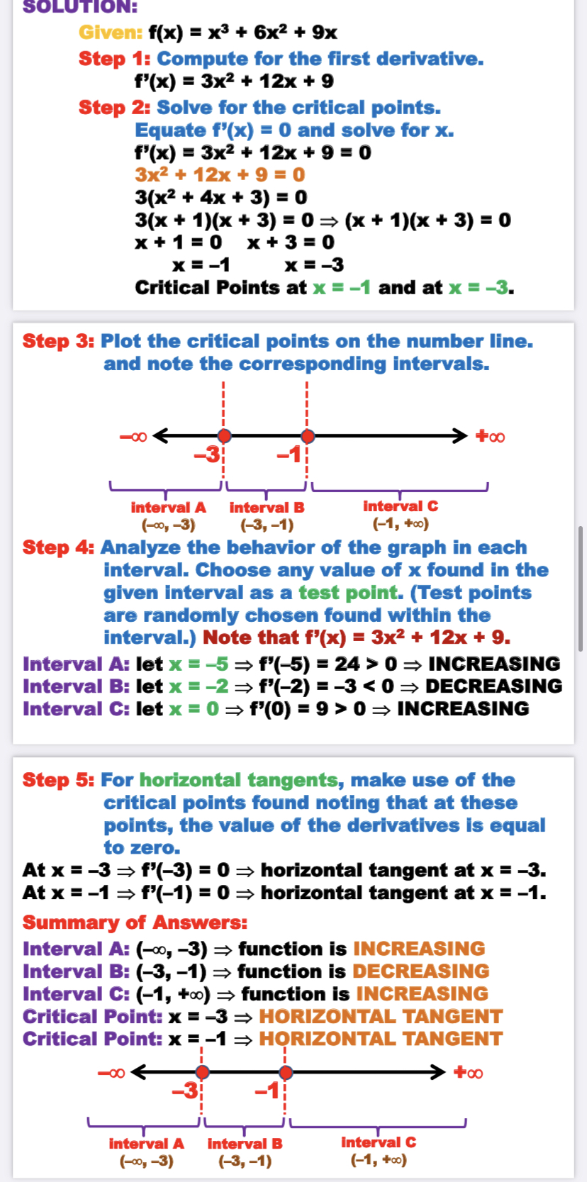 answer this follow the format in the example SOLUTION: Given: f(x) =