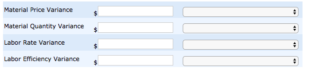 Exercise 11-9Handley Band Uniforms uses a standard costing system. The standard material