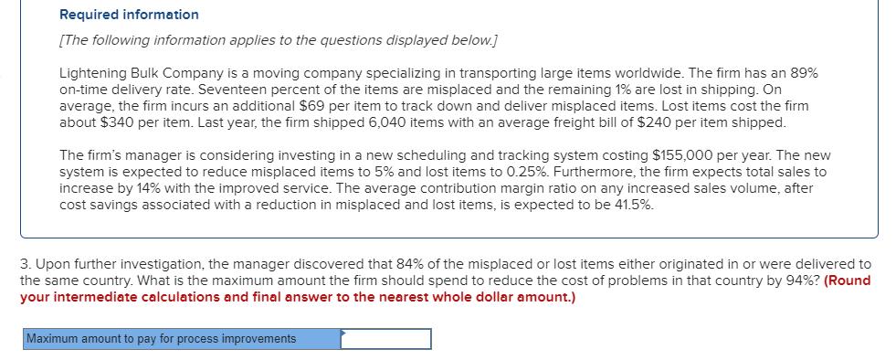 Hi, please help me to solve this problem!!!! thanks Required information [The