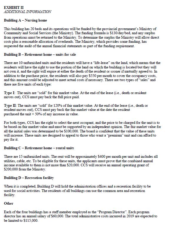 ADDITIONAL AFORU4TION Building A Nursing home This bulldmg has 20 beds and