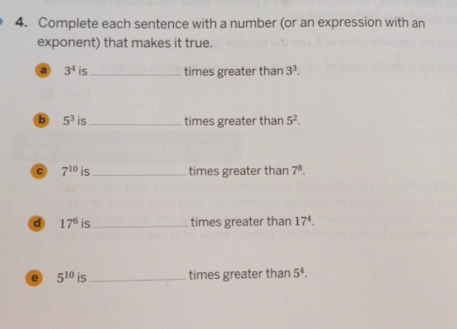i need help 4. Complete each sentence with a number (or an