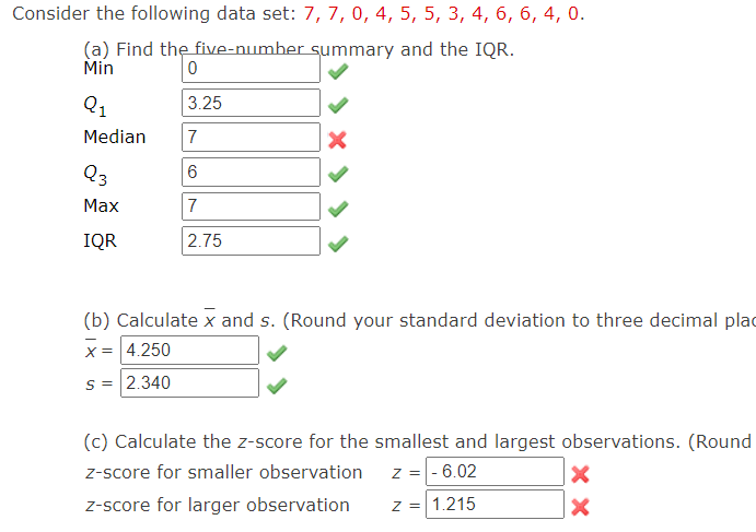  Consider the following data set: 7, 7, U, 4, 5, 5,