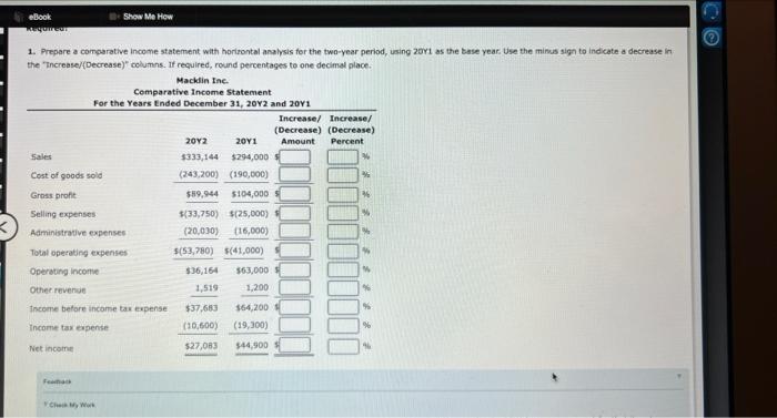 decrease in net income. At the end of the year. John Mayer,