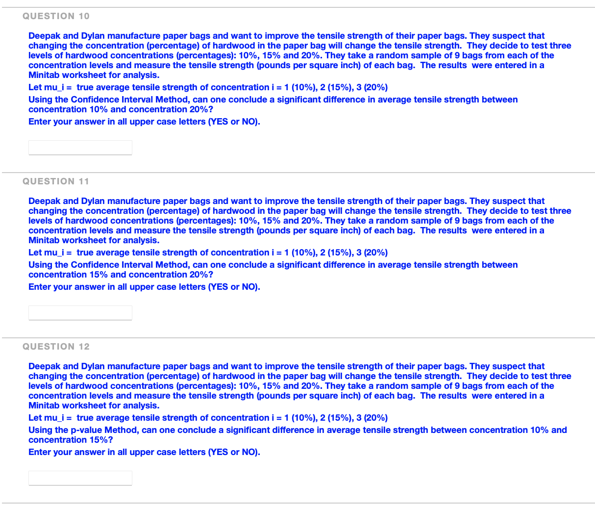 that changing the concentration (percentage) of hardwood in the paper bag will