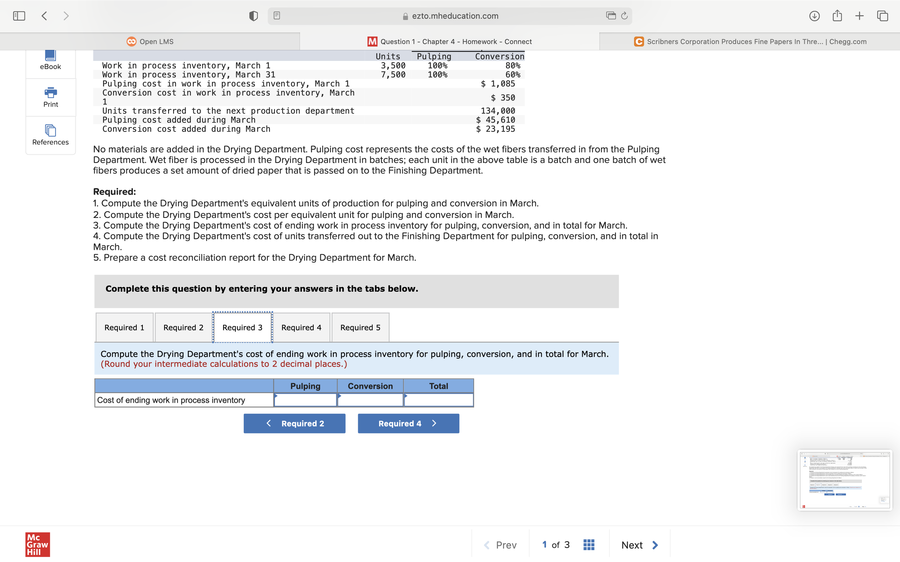 departmentsPulping, Drying, and Finishing. In the Pulping Department, raw materials such as