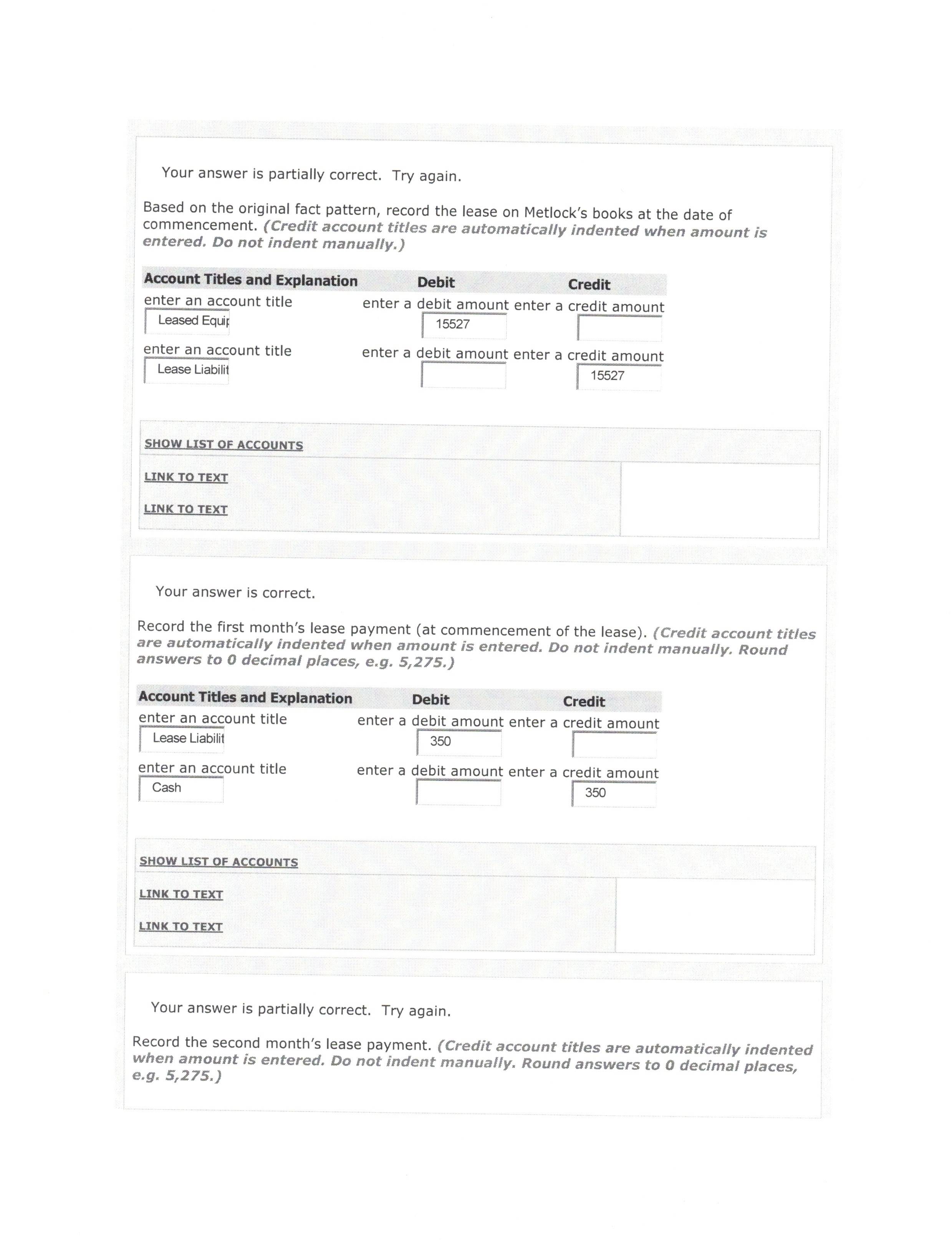 Company leases an automobile with a fair value of $16,767 from John
